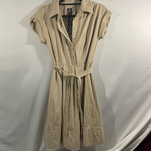INC International Concepts Beige Midi Dress